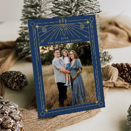 Julkonsthandboksfotokort för konturteckning - Helg Inbjudningar