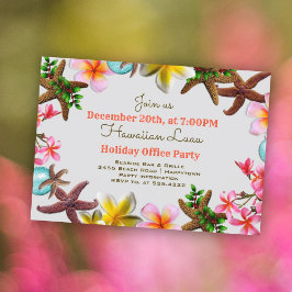 Julkontorets Luau-sjöstjärna-gräns Inbjudningar
