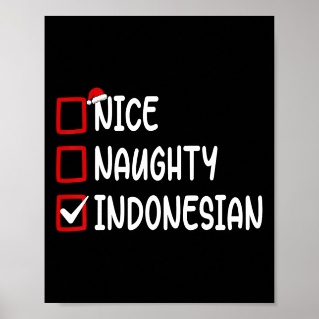 Julkontrollista Nice Naughty Indonesia Boy Gi Poster (Framsidan)