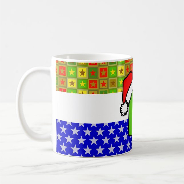 Julkontur + text eller bild kaffemugg (Vänster)
