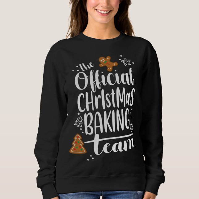Julkookie Baking Team Crew Cute Gingertea T Shirt (Framsida)