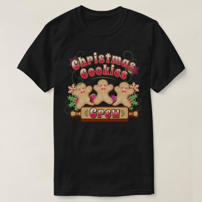 Julkookies Crew Baking Baker T Shirt (Design framsida)