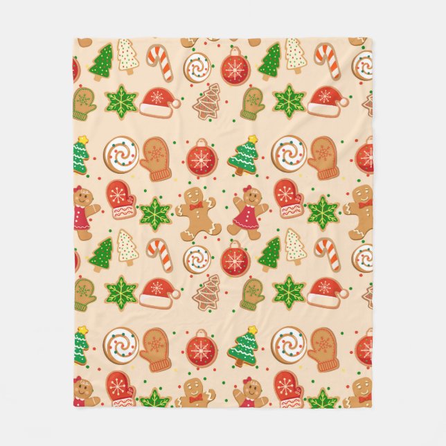 Julkookies Fleecefilt (Framsidan)