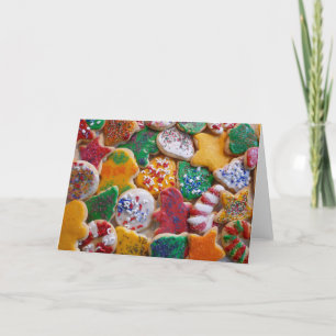 Julkookies I Colorful Helgdag Baking Helgkort
