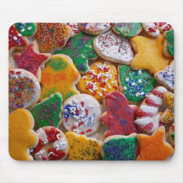 Julkookies I Colorful Helgdag Baking Musmatta (Framsidan)