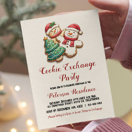 Julkookies I Cookie Exchange Party Inbjudningar