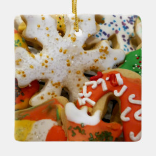 Julkookies II Färglös Helgdag Baking Julgransprydnad Keramik