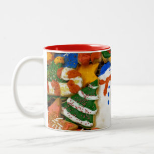 Julkookies III Färglös Helgdag Baking Två-Tonad Mugg