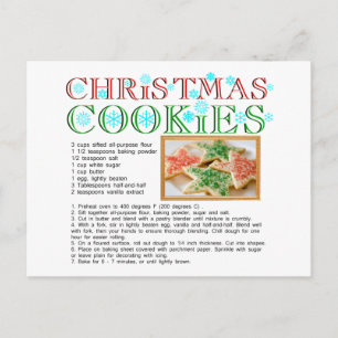 Julkookies Recipe Vykort