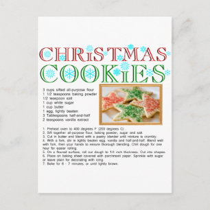 Julkookies Recipe Vykort