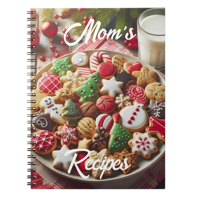 Julkookies Recipes Spiral Fotbok - bärbar dator Anteckningsbok (Framsidan)