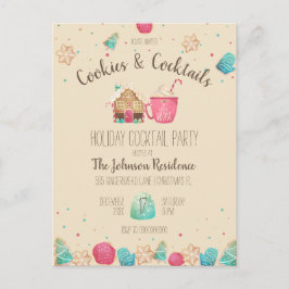 Julkookies + svansbudget Party bjuder in Vykort