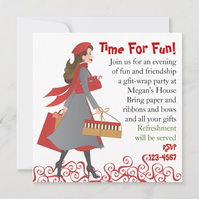 Julköp Inbjudningar (Framsida)