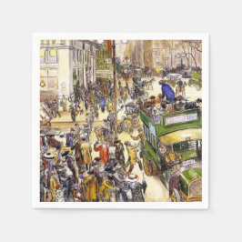 Julköpare på Femte Avenue (New York City) Pappersservett