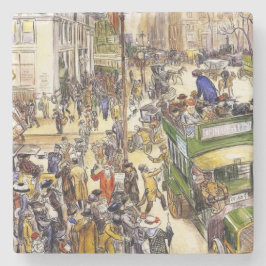 Julköpare på Femte Avenue (New York City) Stenunderlägg