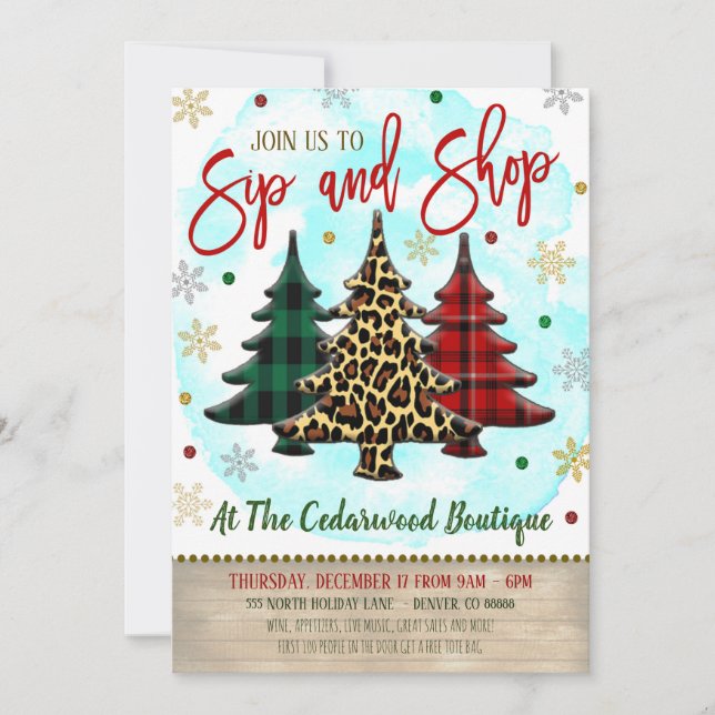 Julköpinbjudan Inbjudningar (Framsida)