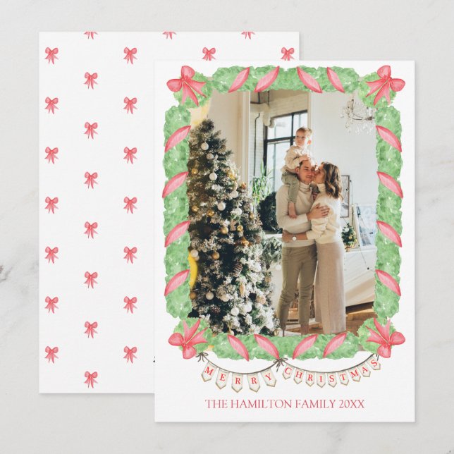 Julkoquette Garland Photo GrandMillennium Julkort (Fram/baksida)