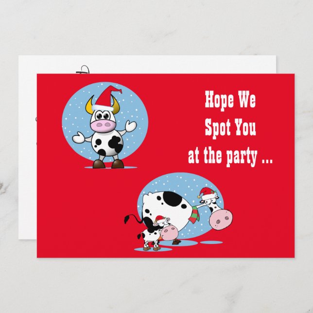 Julkor med inbjudan till jultomten (Fram/baksida)