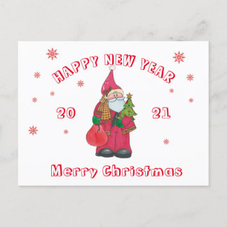 Julkort 2021 meddelande vykort