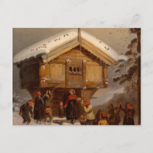 Julkort Adolph Tidemand - Jultraditioner Vykort