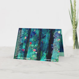 Julkort akvarell i Alphonse Muchas stil Kort