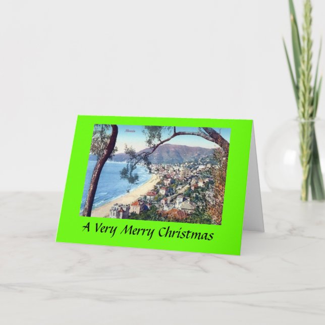 Julkort - Alassio, Italien Helgkort (Framsida)