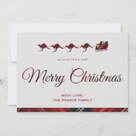 Julkort Australien God jul Santa