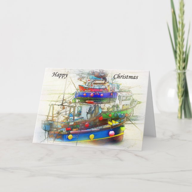 Julkort av fartyg helgkort (Framsida)