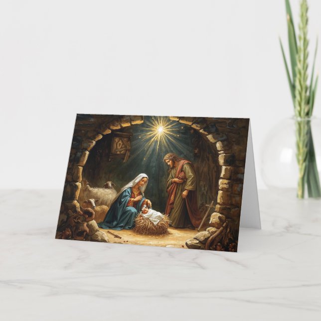 Julkort Baby Jesus-serien #3 Kort (Framsida)