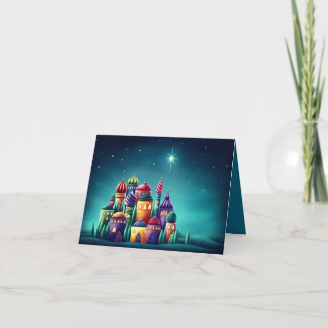 Julkort - Betlehem Star Kort (Framsida)