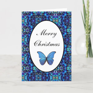 Julkort Blue Morpho Butterfly Helgkort