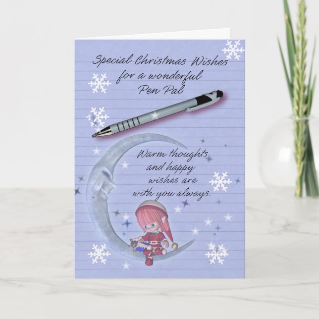 Julkort brevvänjulkort helgkort (Framsida)