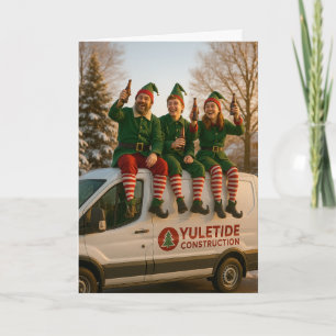 Julkort Byggnadsalfar öl Kort