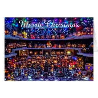 Julkort - byscen hälsningskort