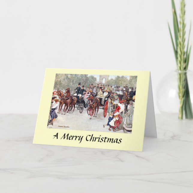 Julkort - Champs-Élysées, Paris Helgkort (Framsida)