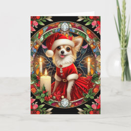 julkort Chihuahua Santa Dress Kort