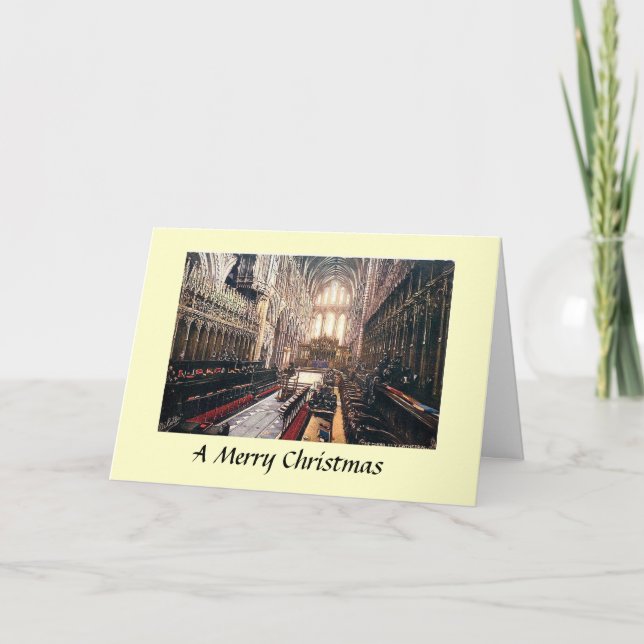 Julkort - Choir, Ely-katedralen Helgkort (Framsida)