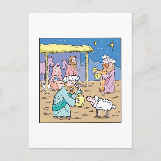 Julkort de tre kloka kungarna helg vykort (Framsida)