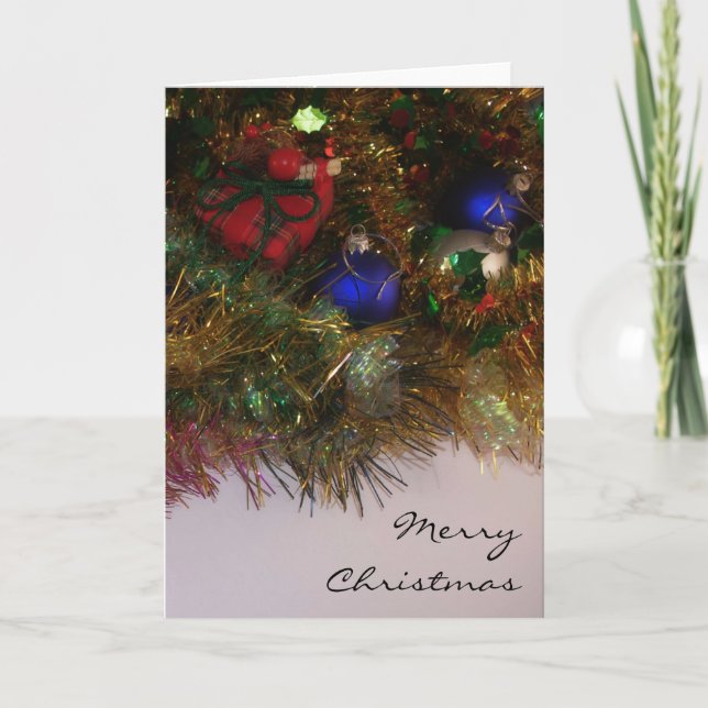 Julkort, dekoration helgkort (Framsida)