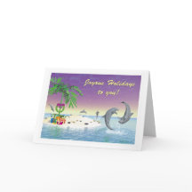 Julkort - "Desert Isle-jul"