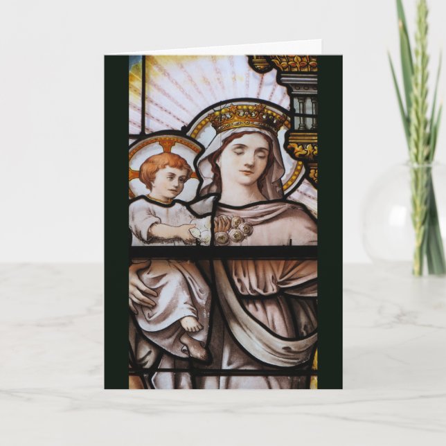 Julkort, fastsatt i glas - Frankrike Helgkort (Framsida)