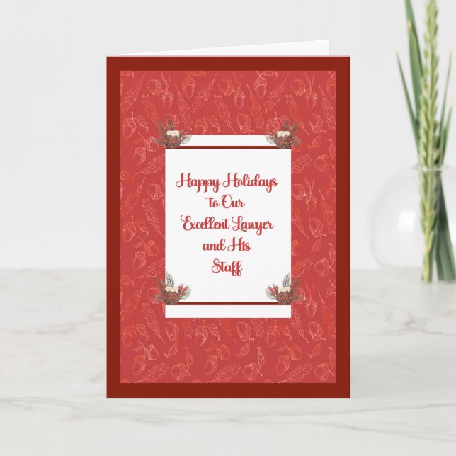 Julkort för advokat och personal kort (Framsida)