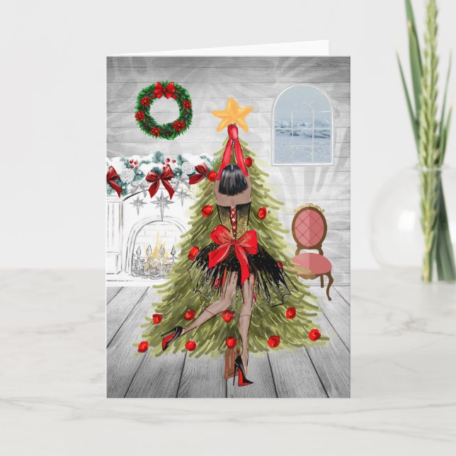 Julkort för afroamerikaner kort (Framsida)