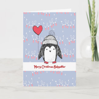 Julkort för barnvakt helgkort
