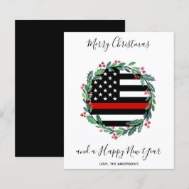 Julkort för brandsläckare Thin Red Line Budget