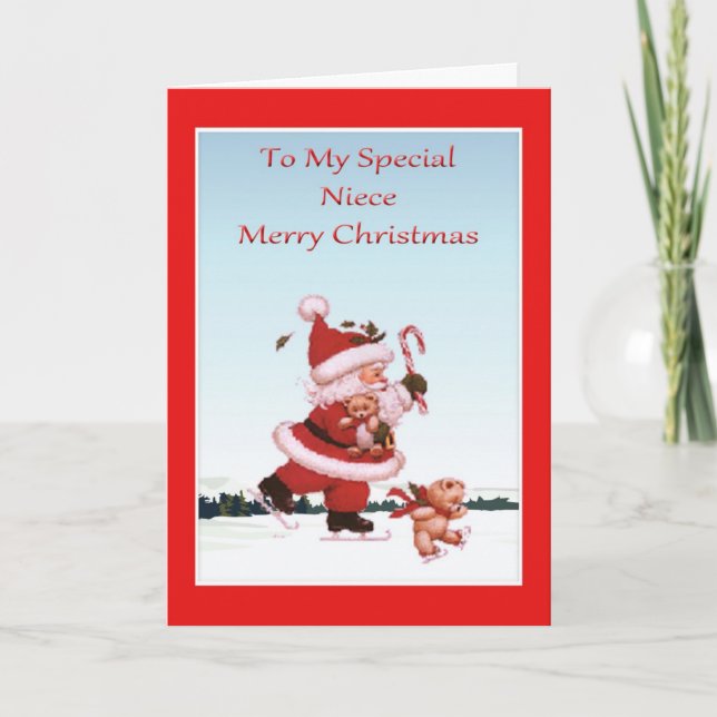 Julkort för brorsdotter helgkort (Framsida)