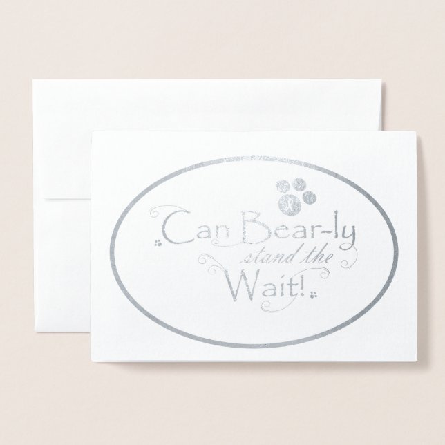 Julkort för bröstcancer folierat kort (Framsida med kuvert)