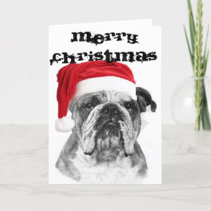 Julkort för bulldog helgkort