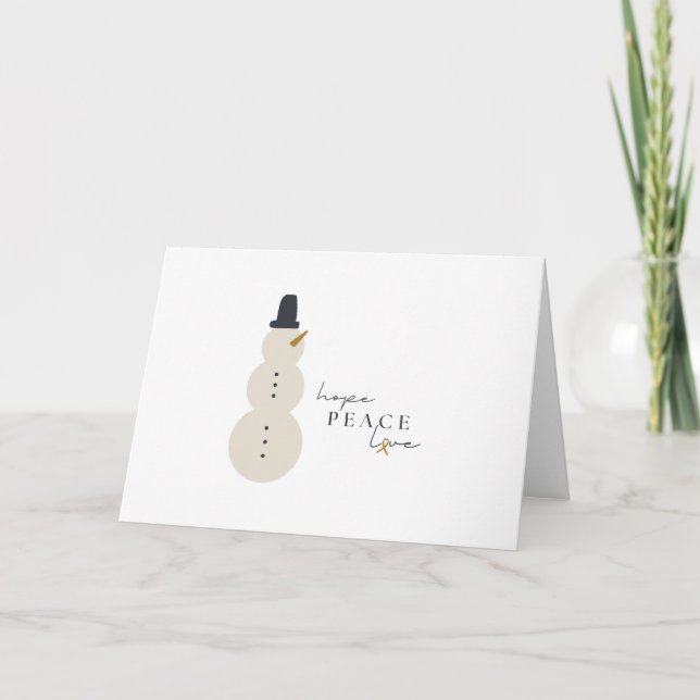 Julkort för cancermedvetande Julhälsningar Kort (Framsida)