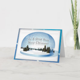 Julkort för chef helgkort